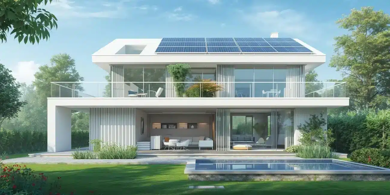 solar panel and home automation Knx technology - Alpha Audio