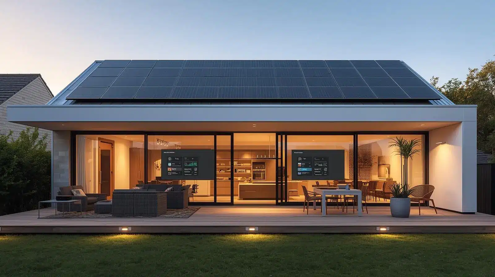 solar panel and home automation Knx technology - Alpha Audio