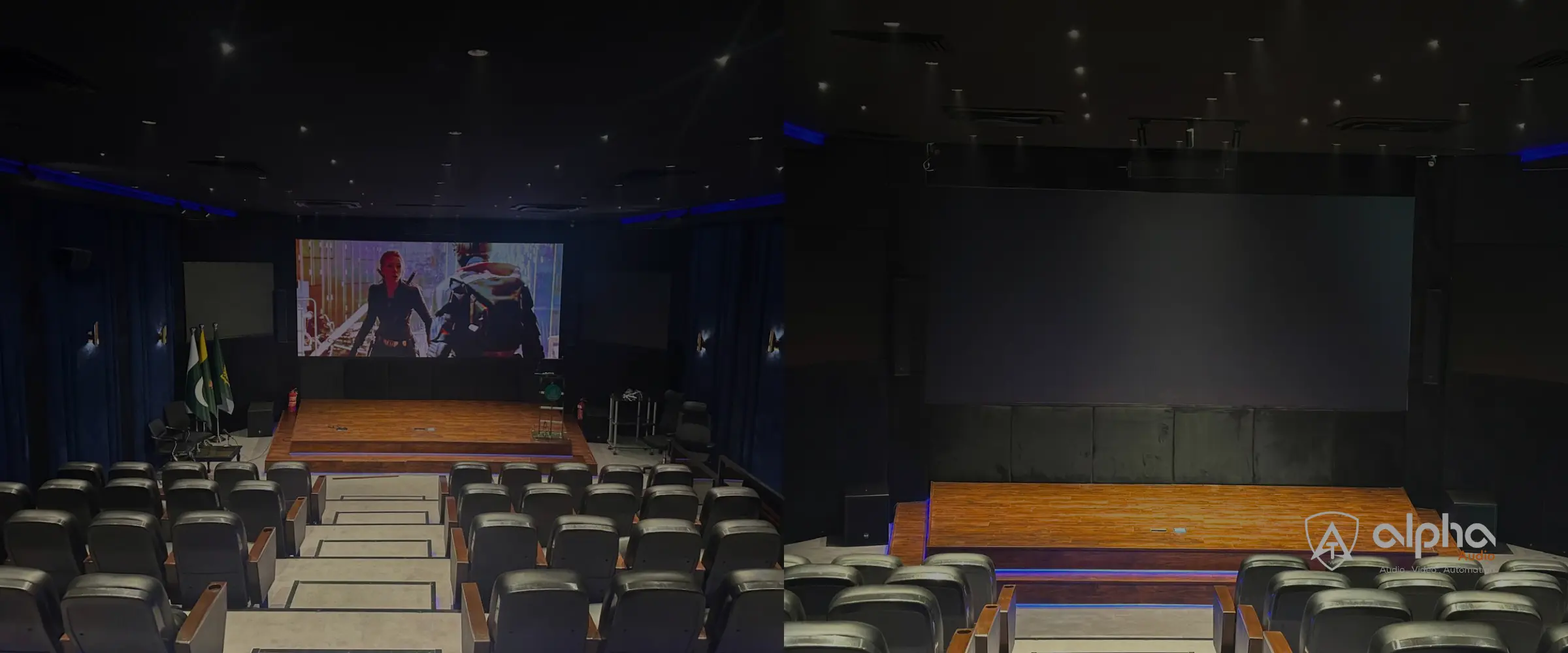 PTV Islamabad 9.4.6 Dolby Atmos mini cinema RCF speaker installation